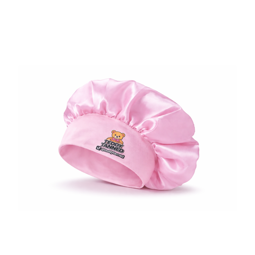 Teddy Tanned Beary Bundle - Sunbed Cream 250ml, Travel Size sunbed Cream 100ml, Lip Cover and Hair Bonnet